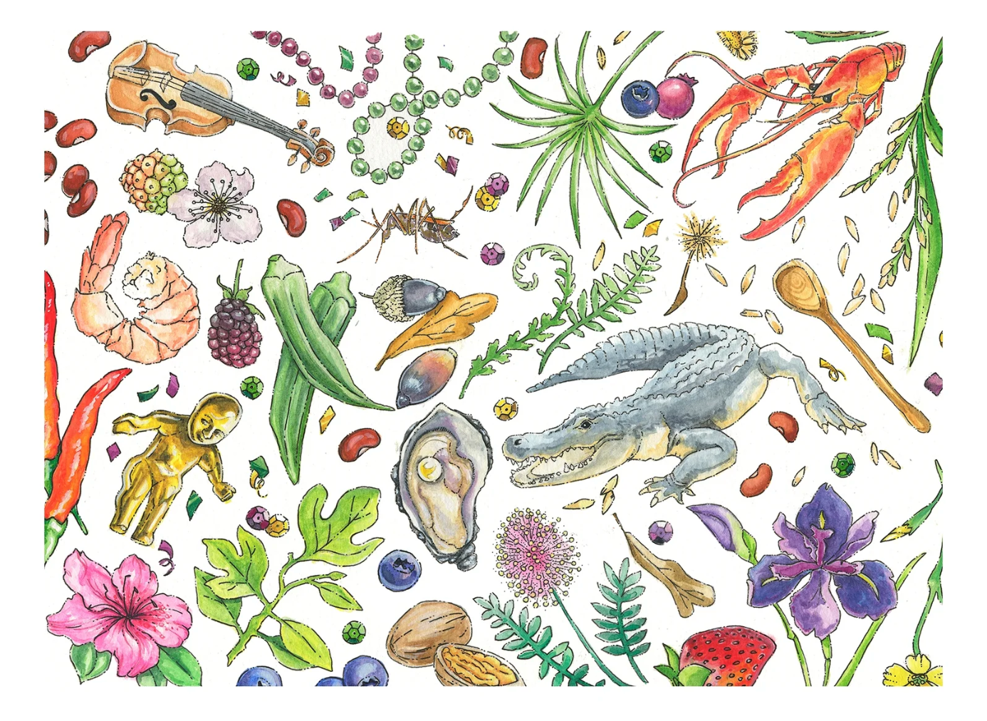 Louisiana Summer Print