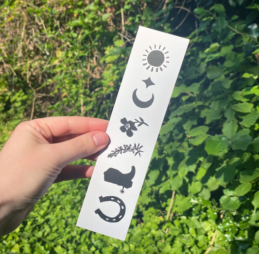 Western Print Bookmark