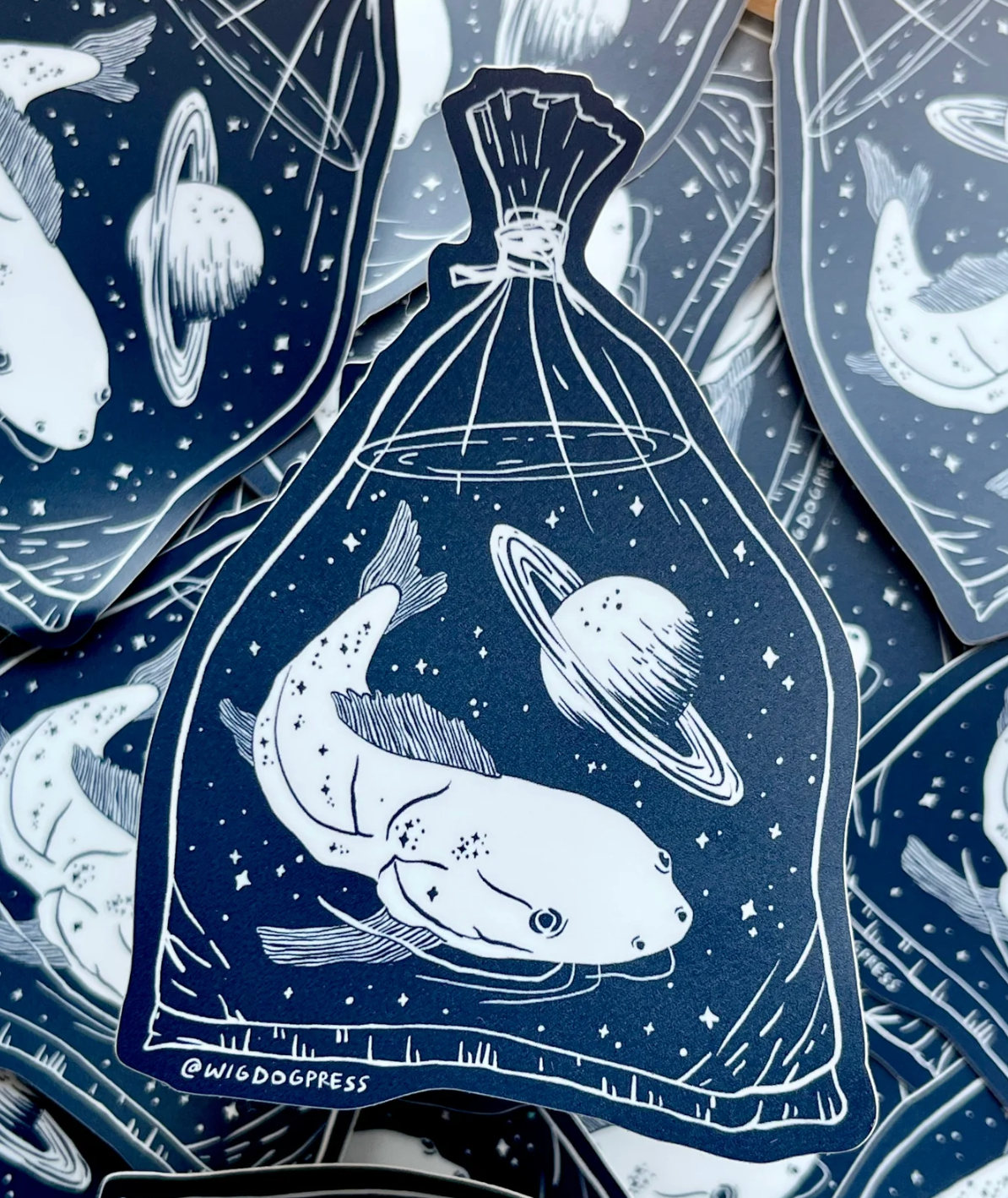 Celestial Catfish Sticker