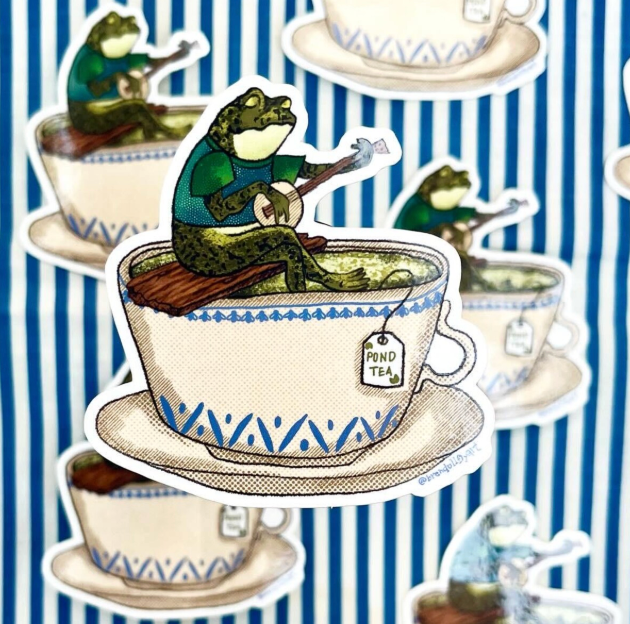 Toad Tea Sticker