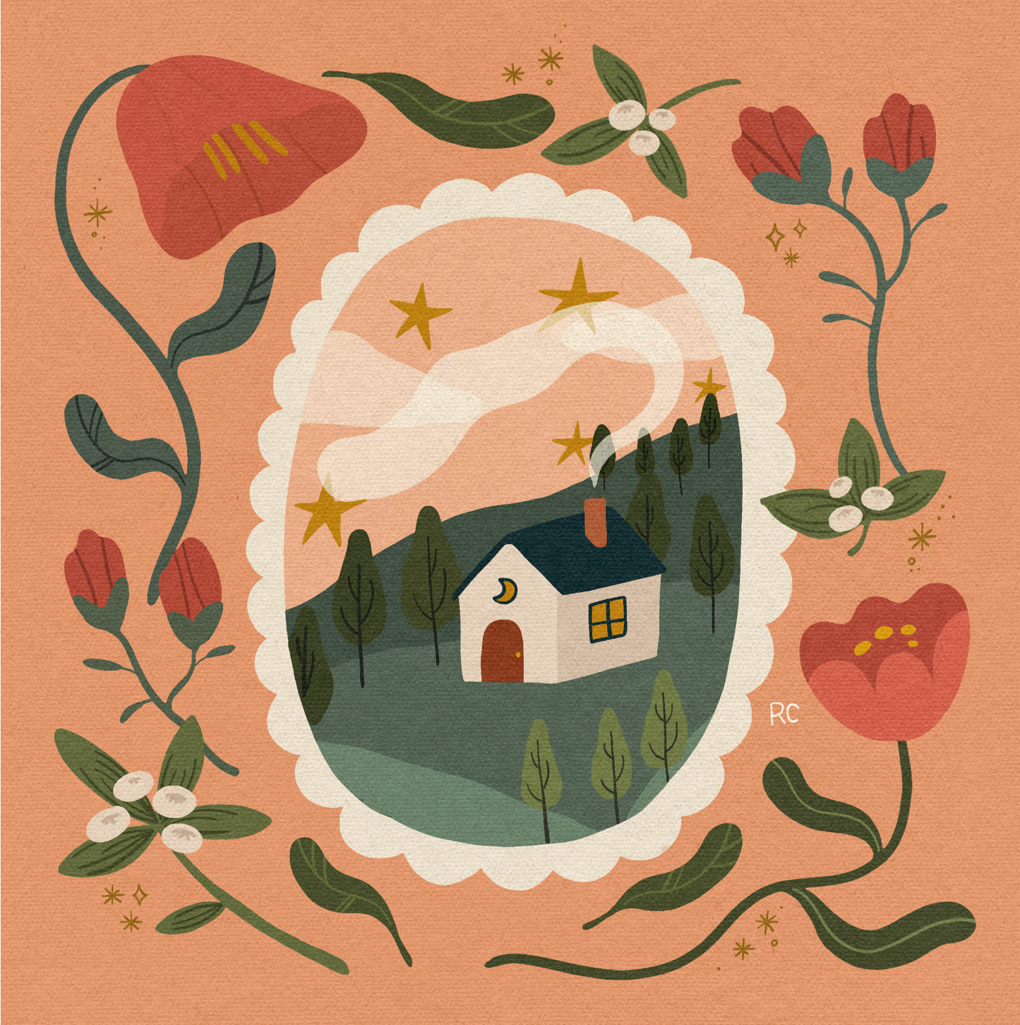Spring House Print