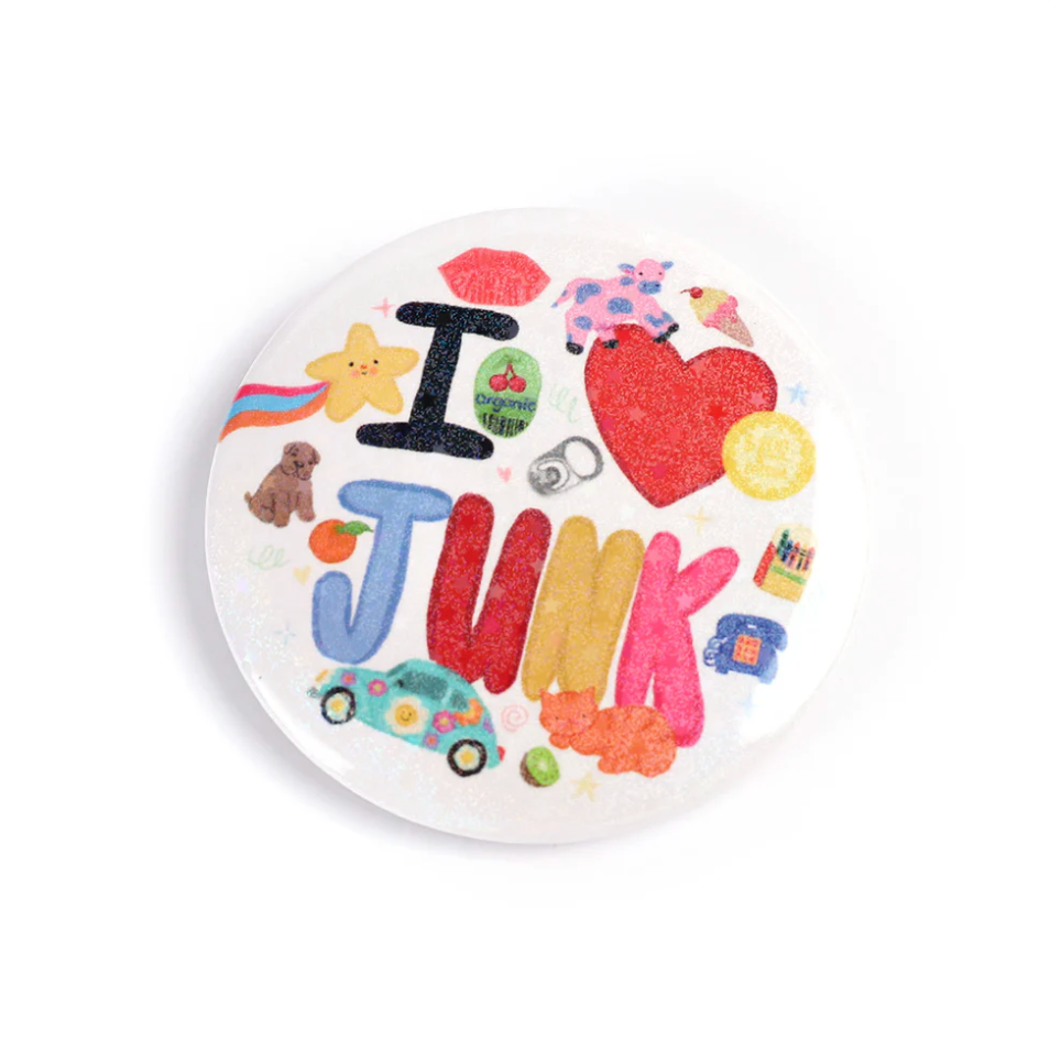 I Heart Junk Button