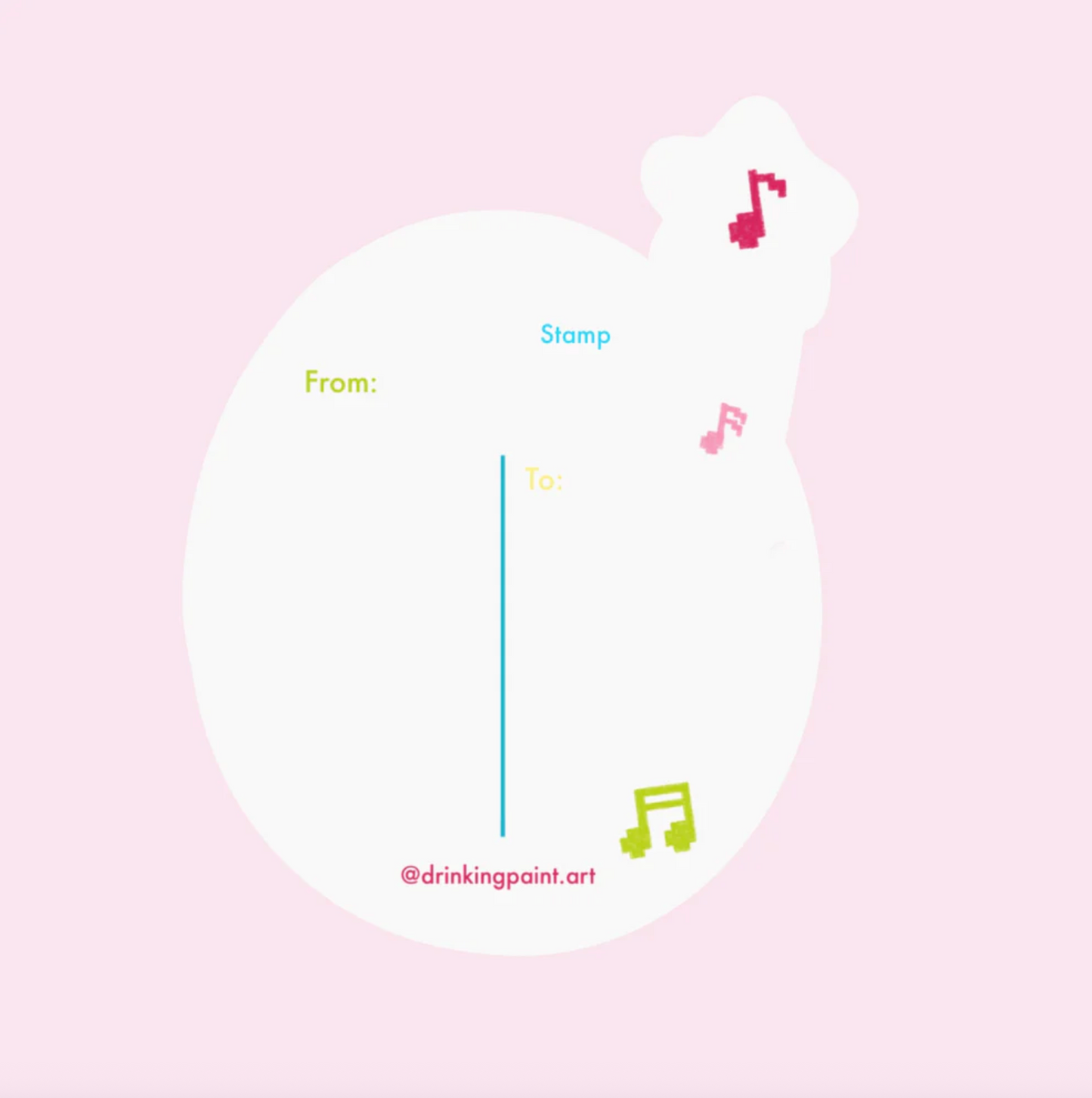 Tamagotchi Party Postcard