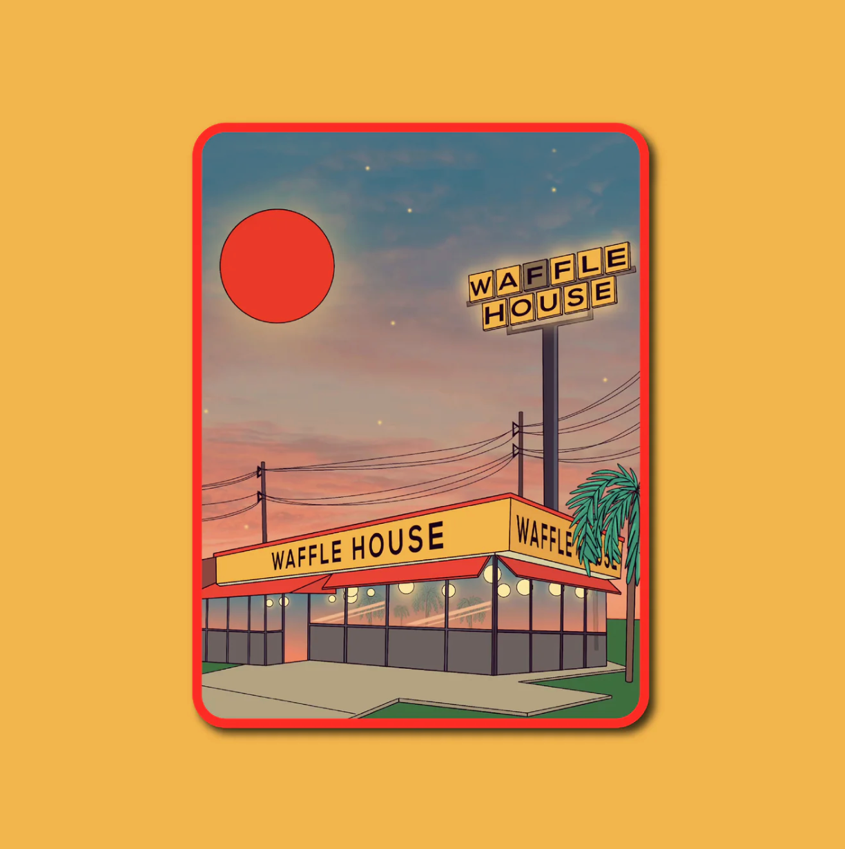 Waffle House Sticker