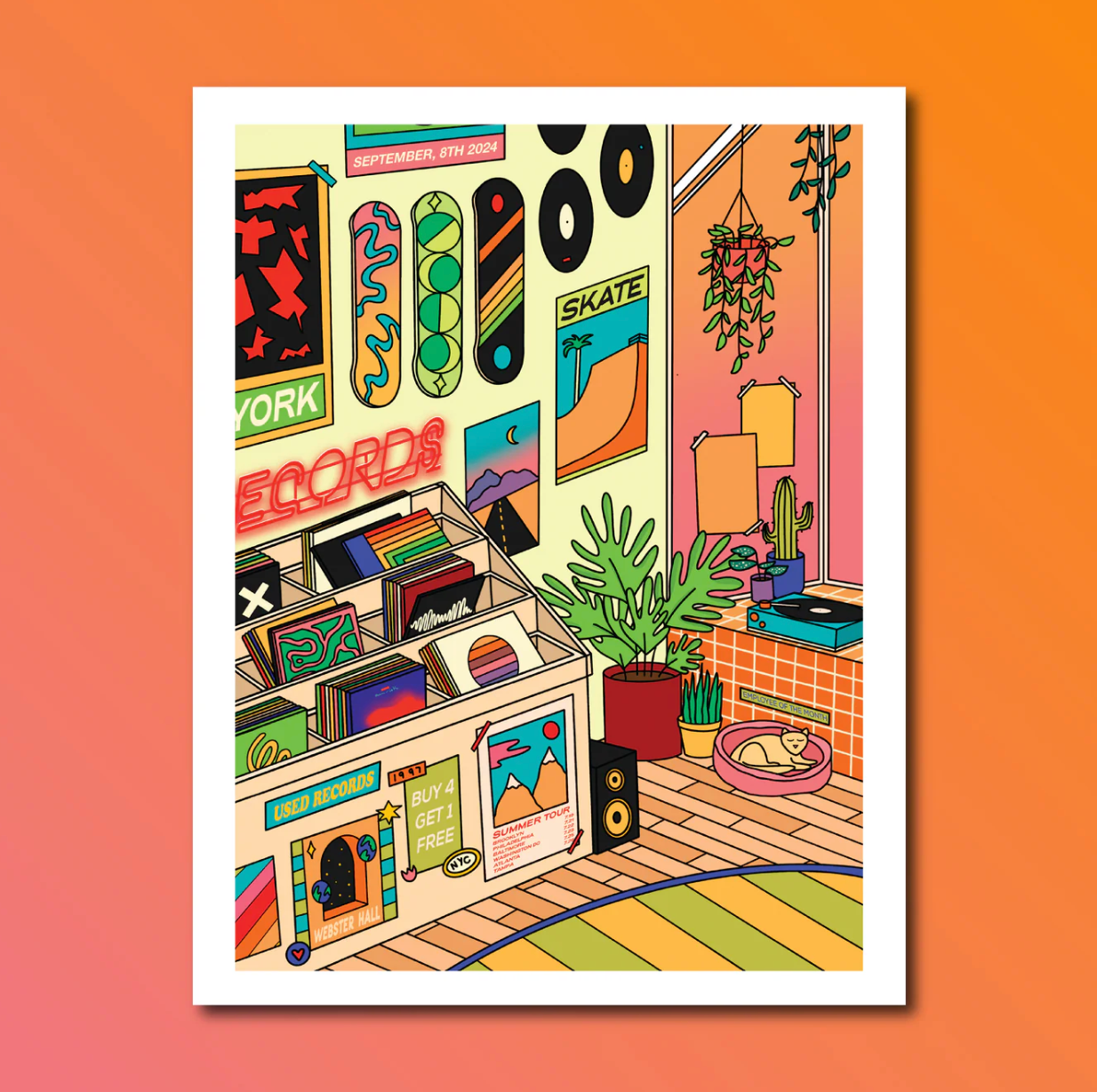 Record Room Print