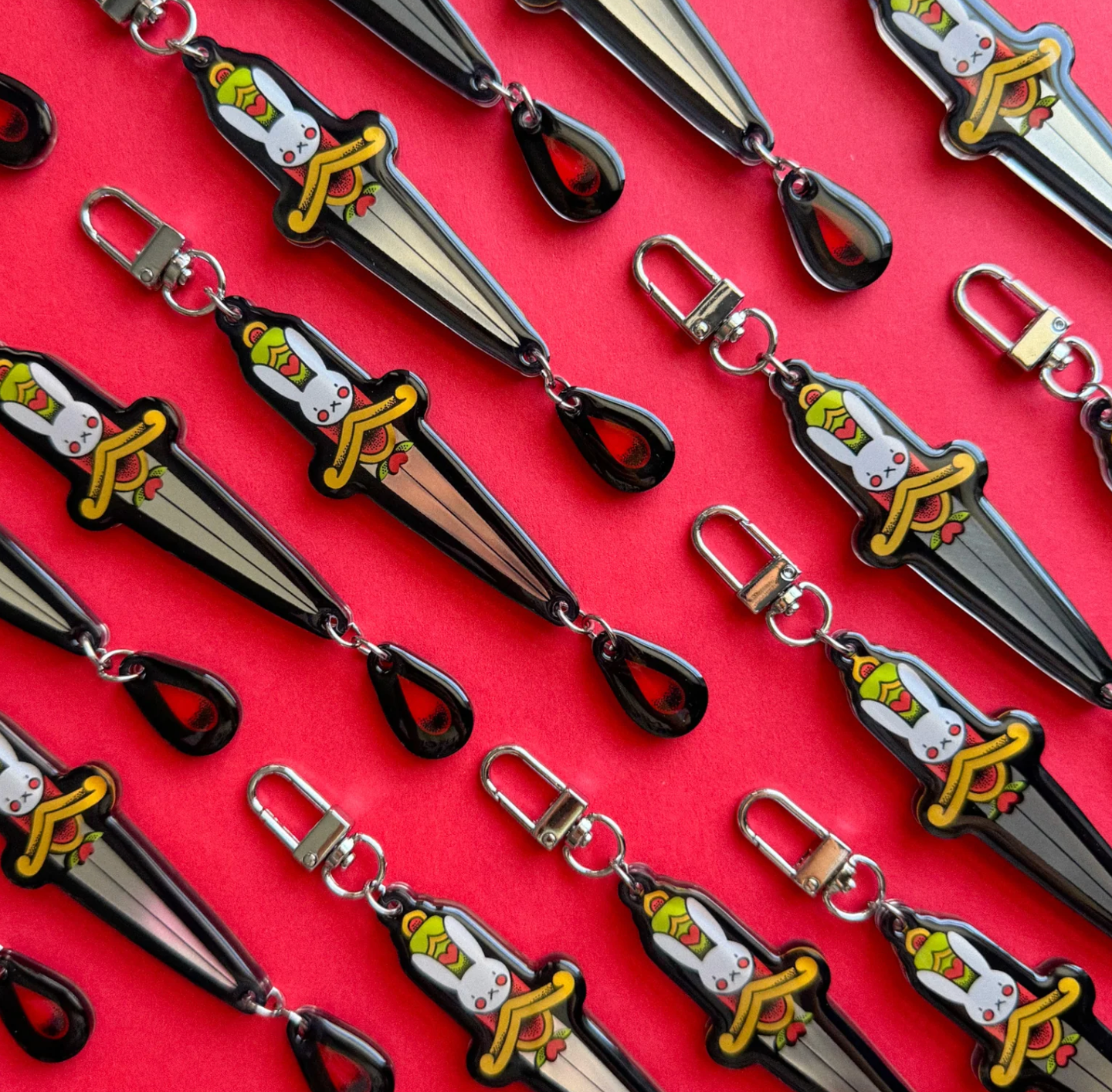 Bunny Dagger Keychain