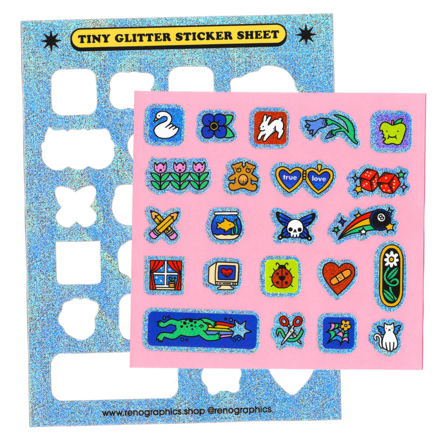 Tiny Glitter Sticker Sheet
