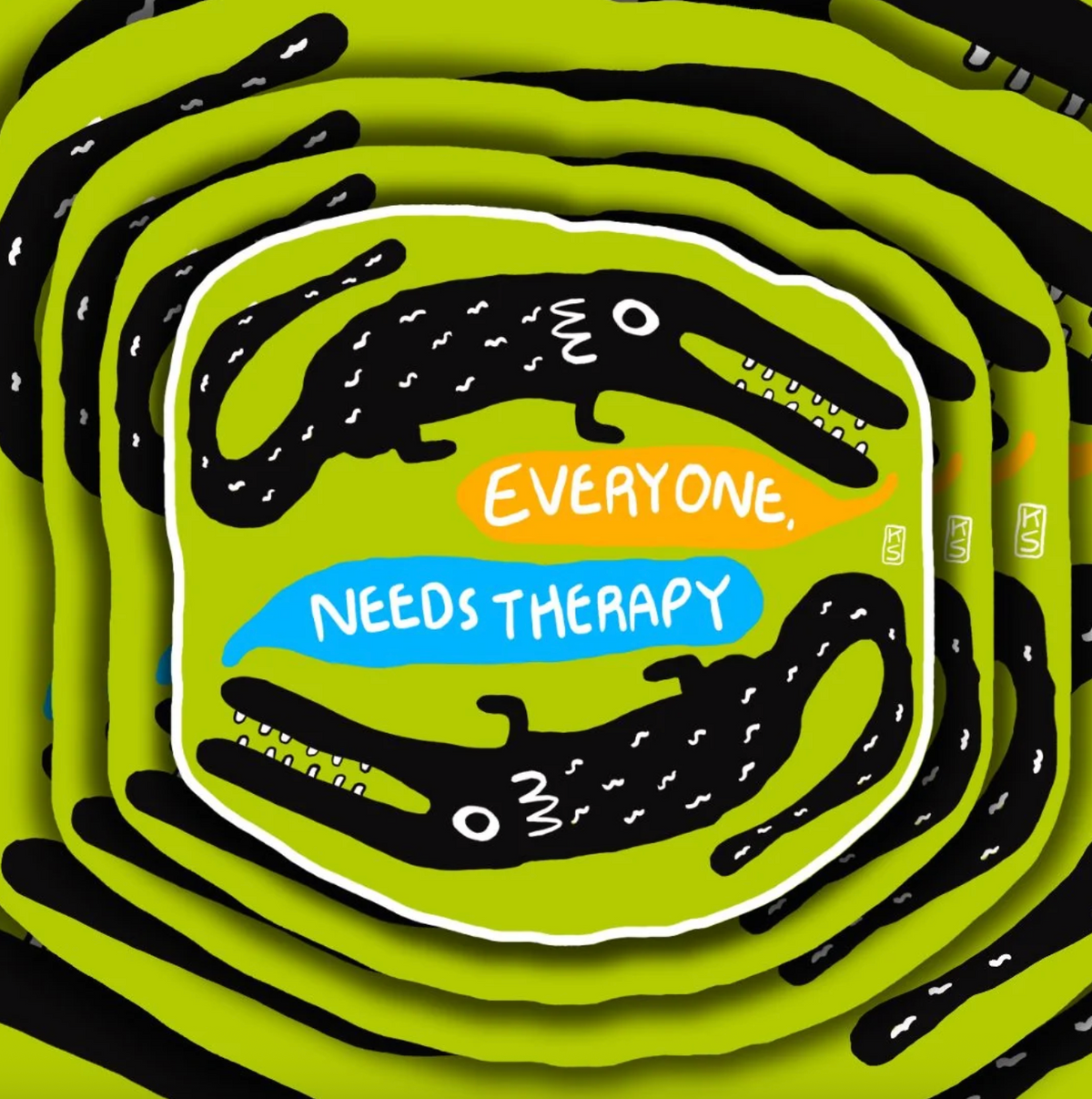 Everyone Needs Therapy Sticker