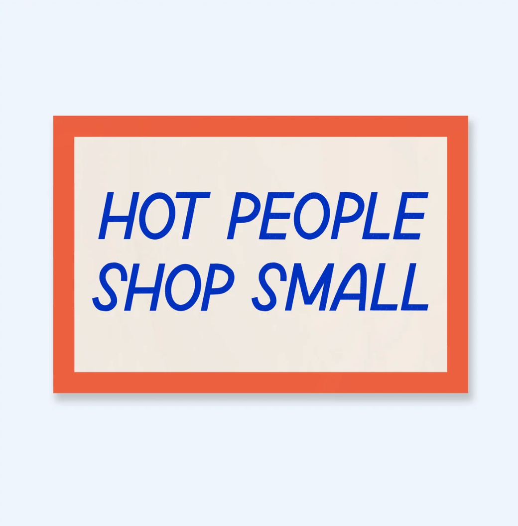 Hot People Shop Small Sticker