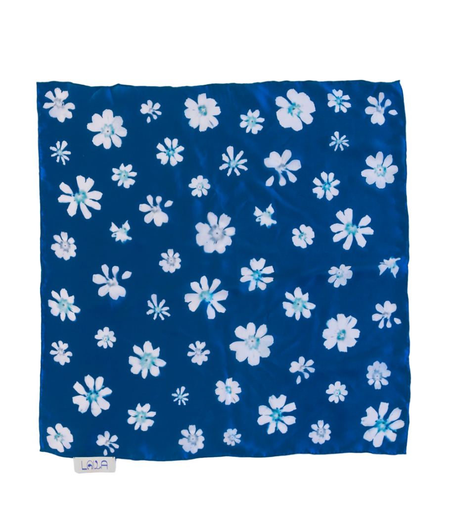 Cyanotype Silk Scarf