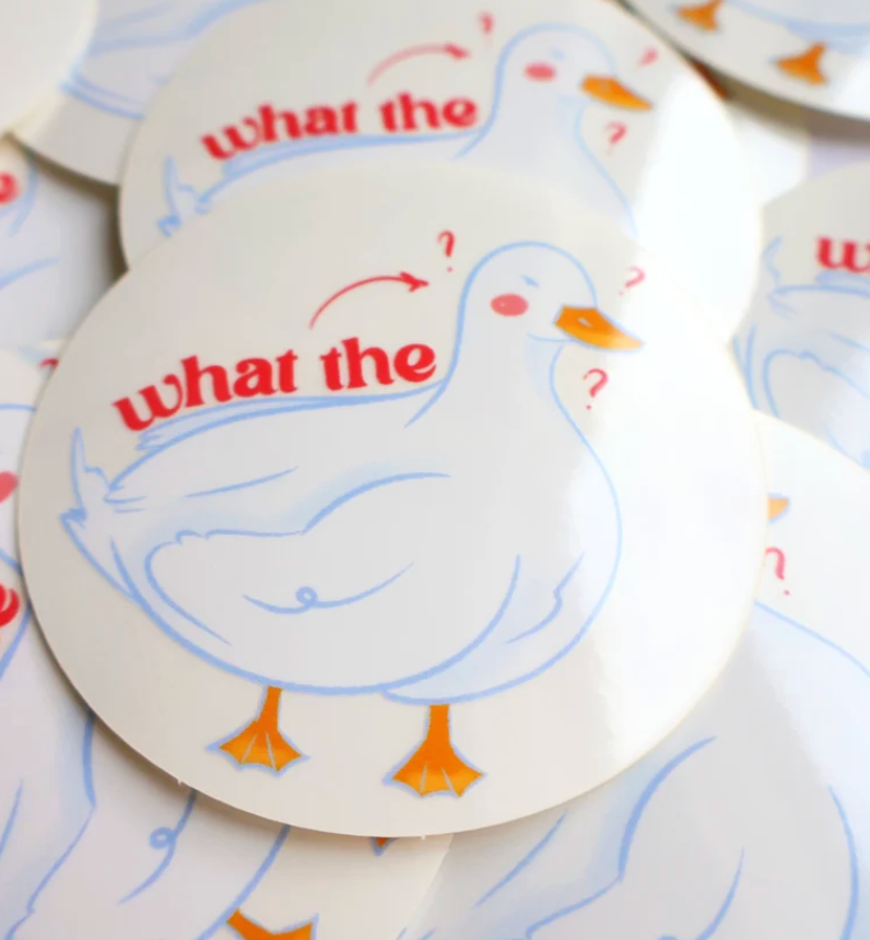 What The Duck Sticker