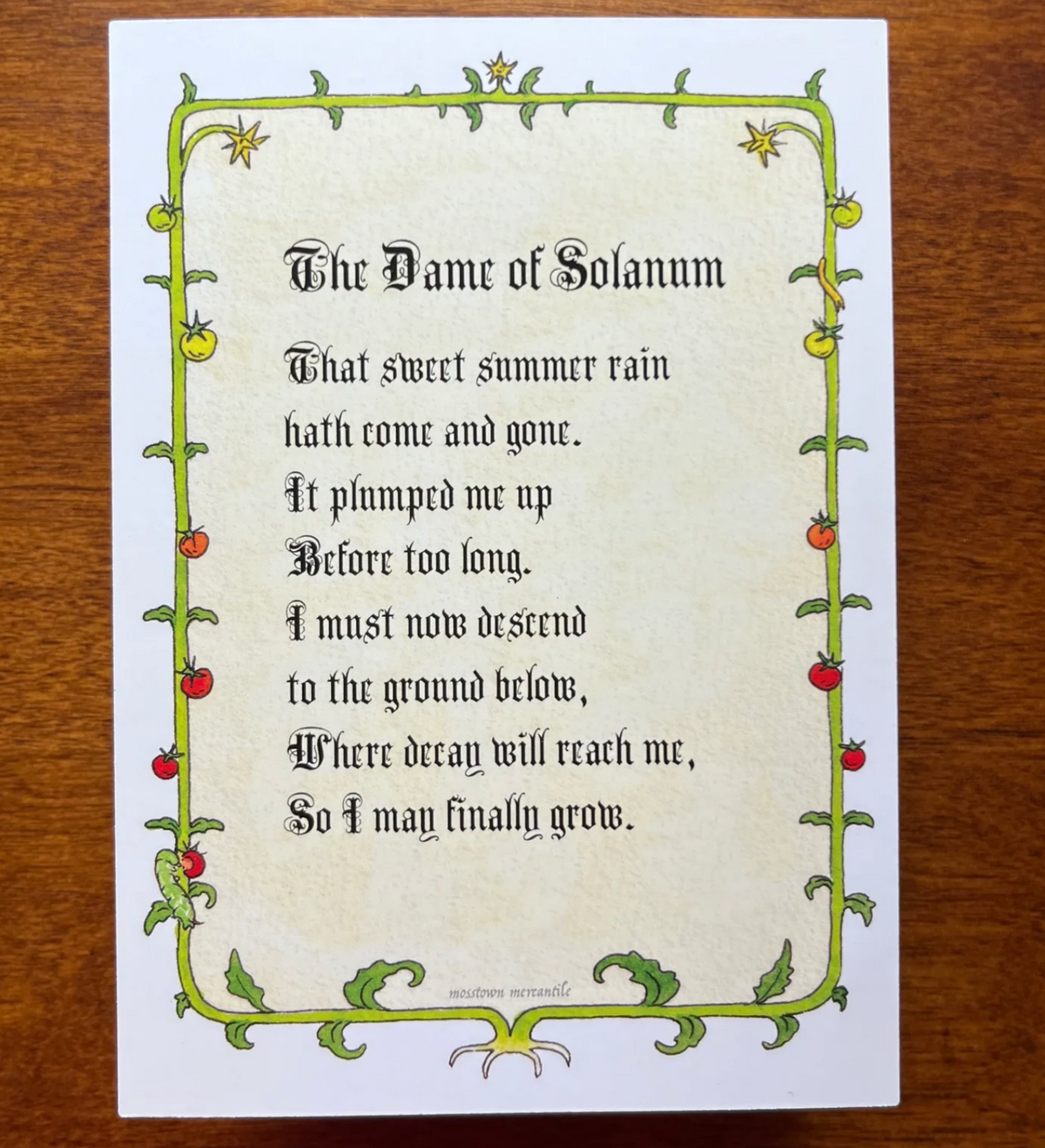 Dame of Solanum Print