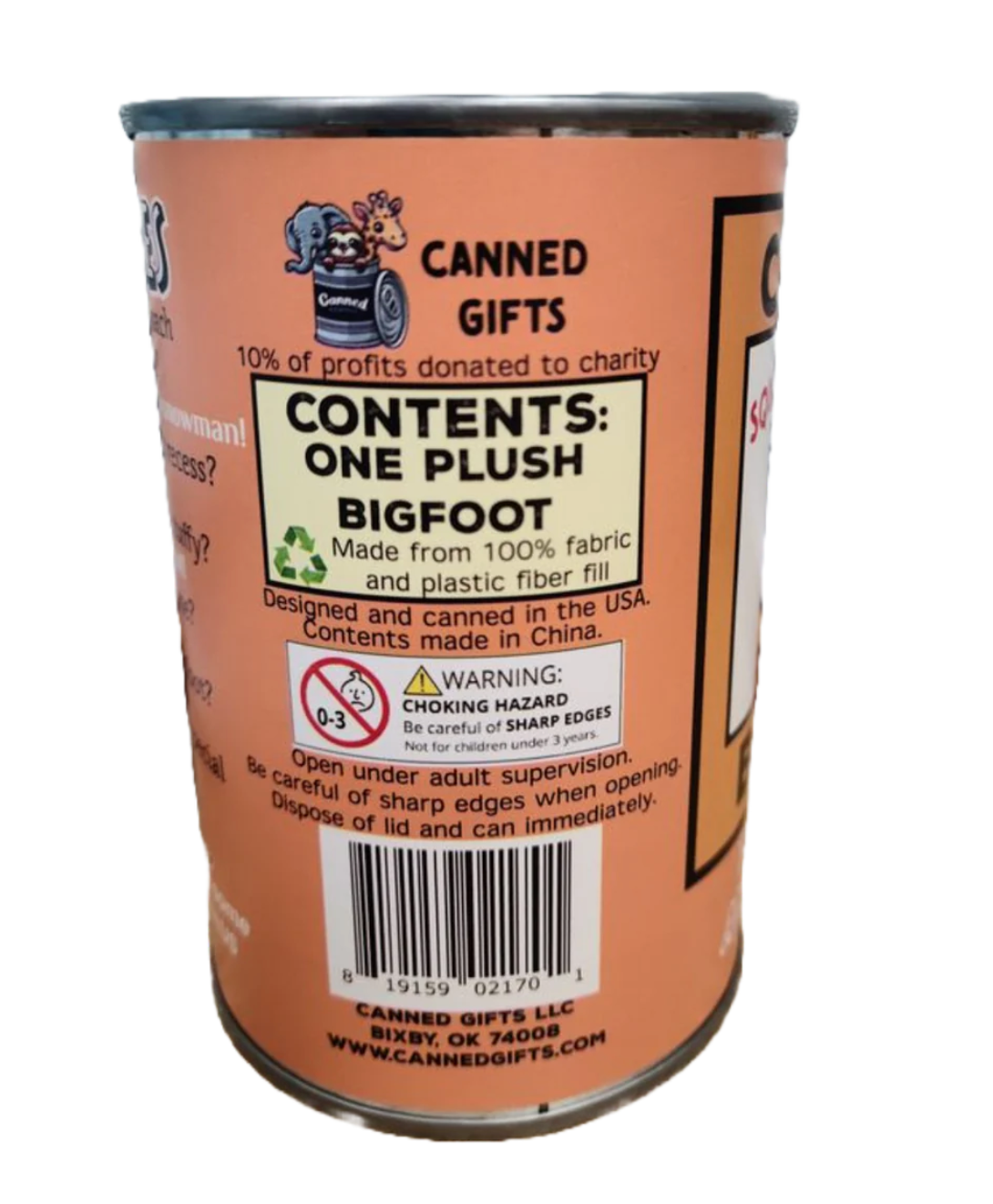 Canned Bigfoot