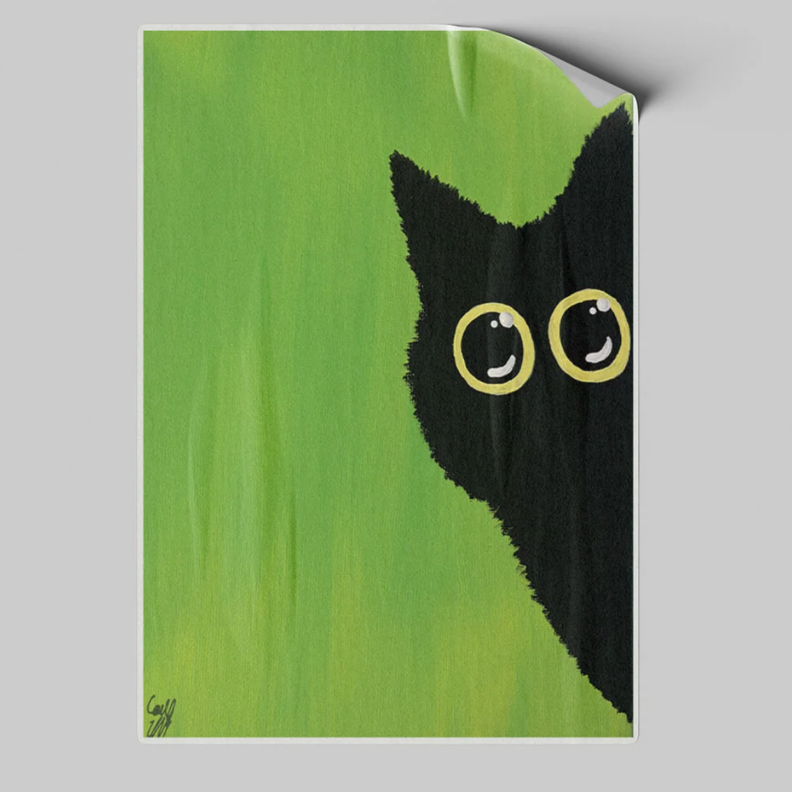 Black Cat Sticker