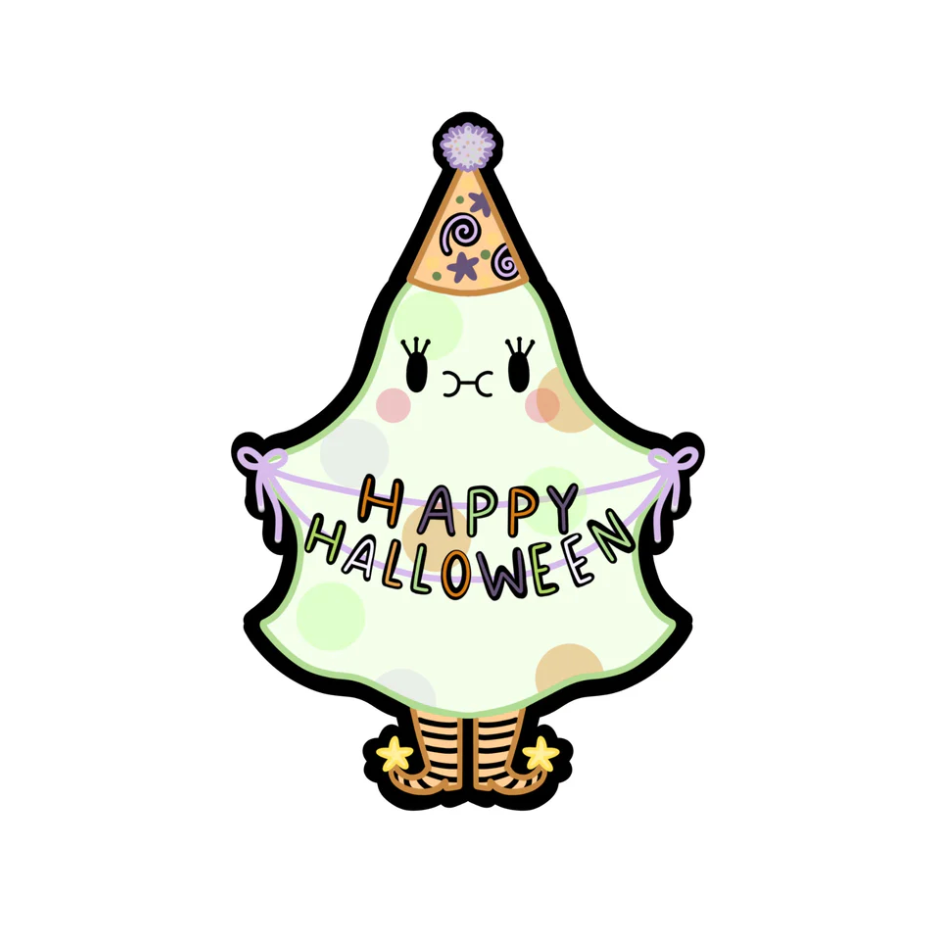 Party Ghost Sticker