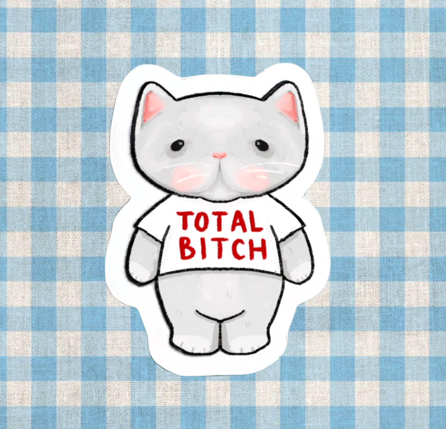 Total B Kitty Sticker