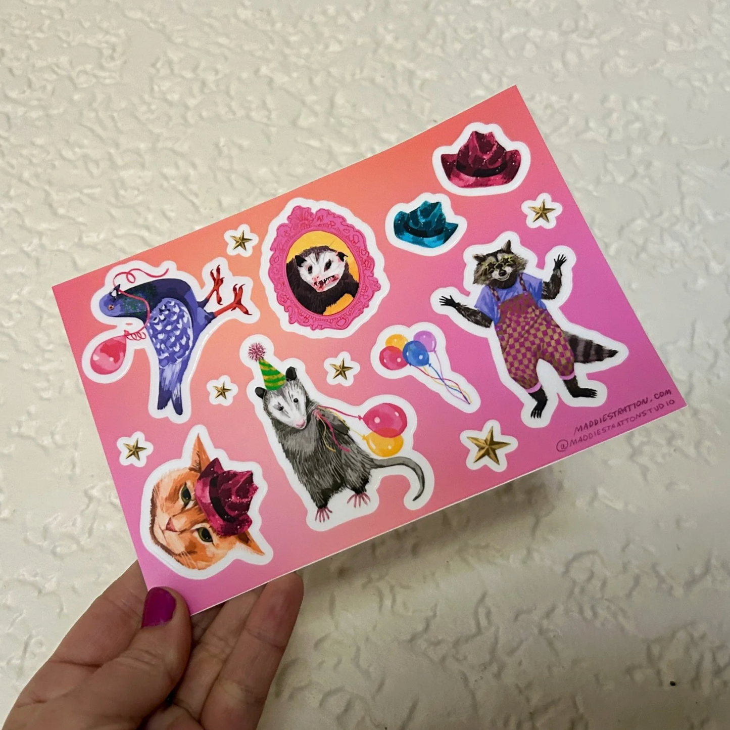 Party Animals Sticker Sheet
