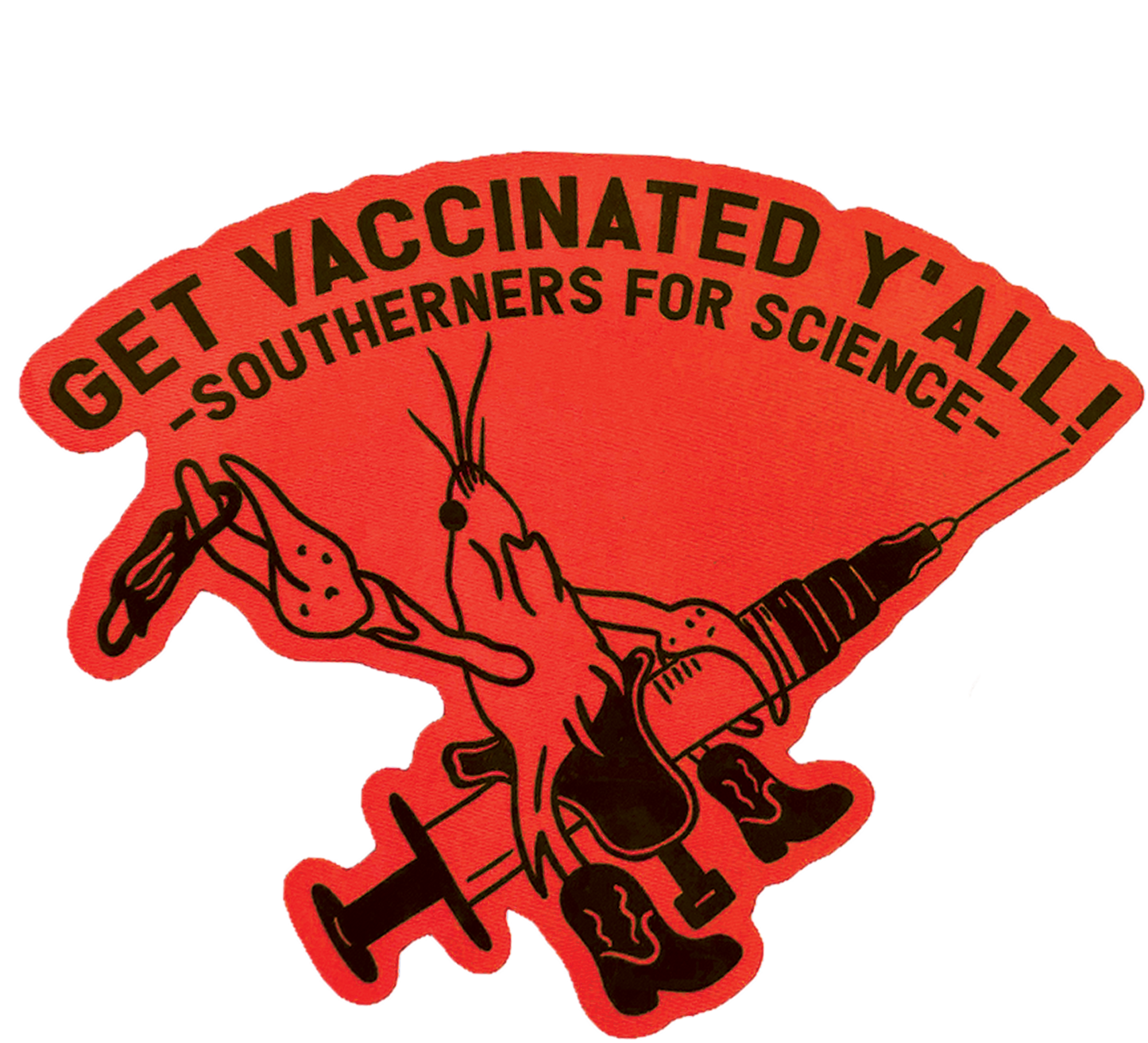 Southerners for Science Crawfish Sticker
