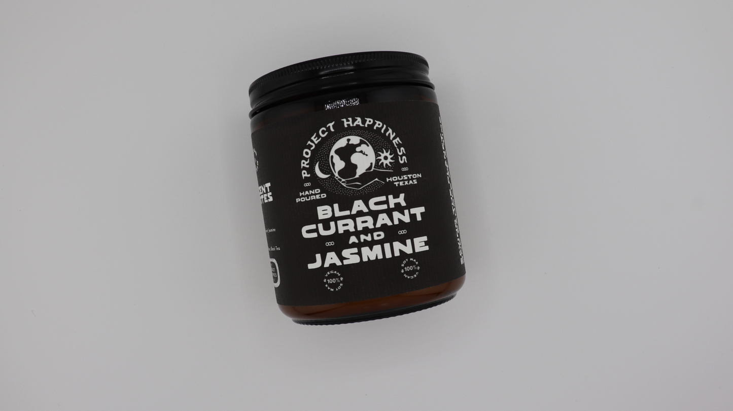 Black Currant and Jasmine Soy Candle - 8oz | LIMITED TIME
