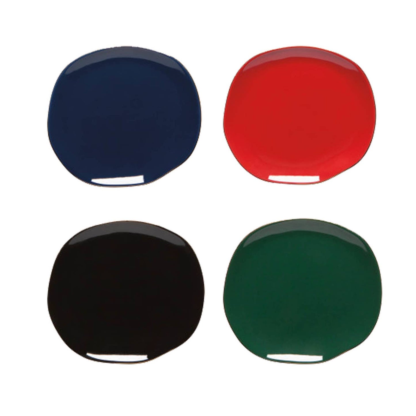 Jewel Pebble Appetizer Plates Set of 4