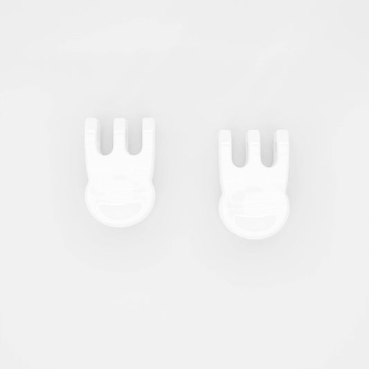 Mini Claw Clip Hoop Earrings in Coconut