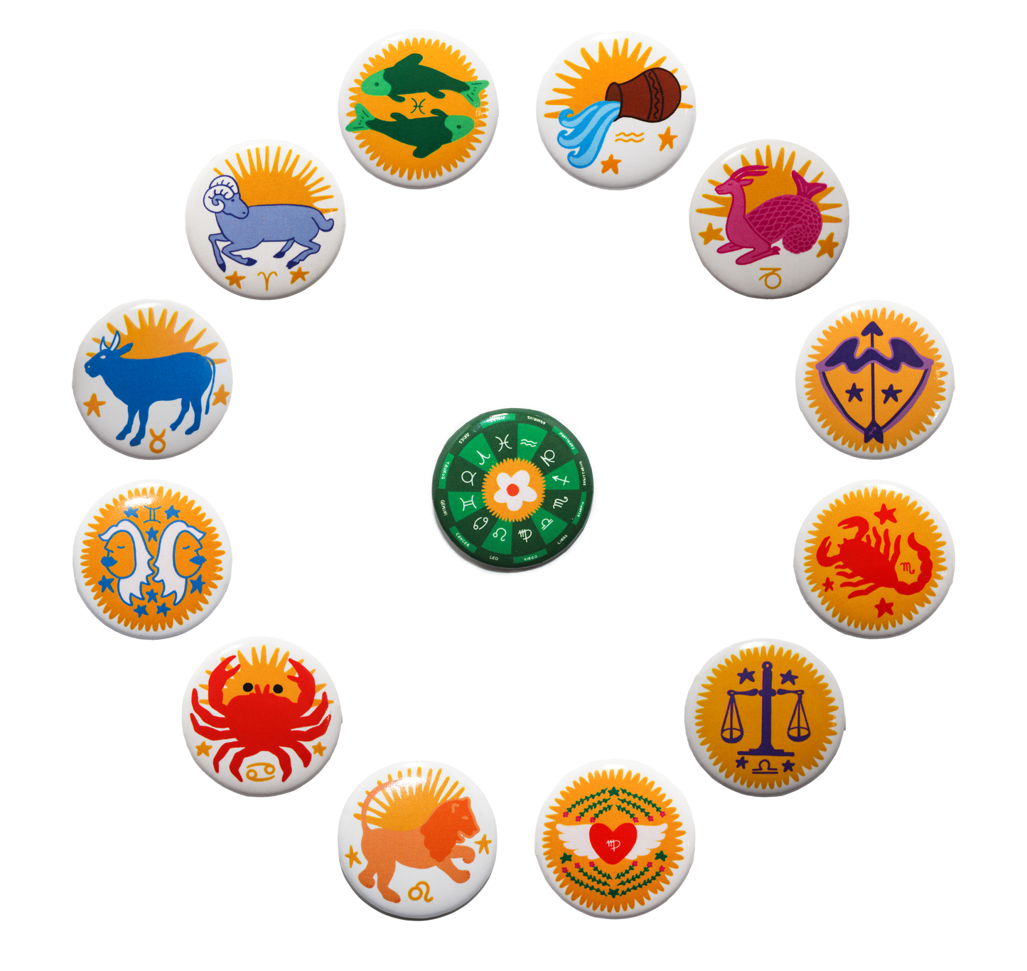Capricorn Button