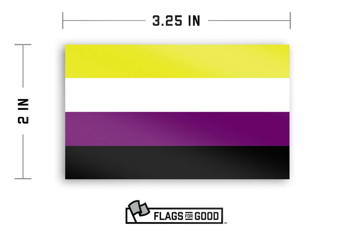 Nonbinary Pride Flag Sticker