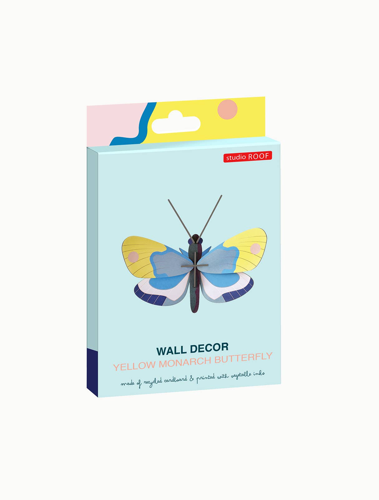 3D Wall Art - Butterfly - Yellow Monarch Butterfly