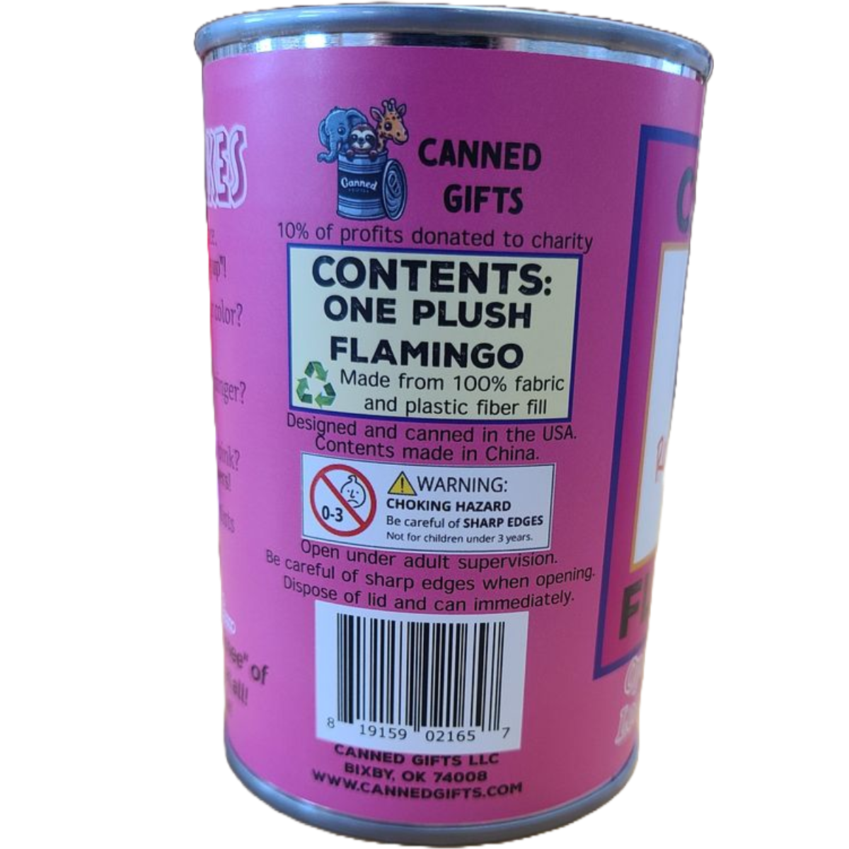 Rosy the Canned Flamingo
