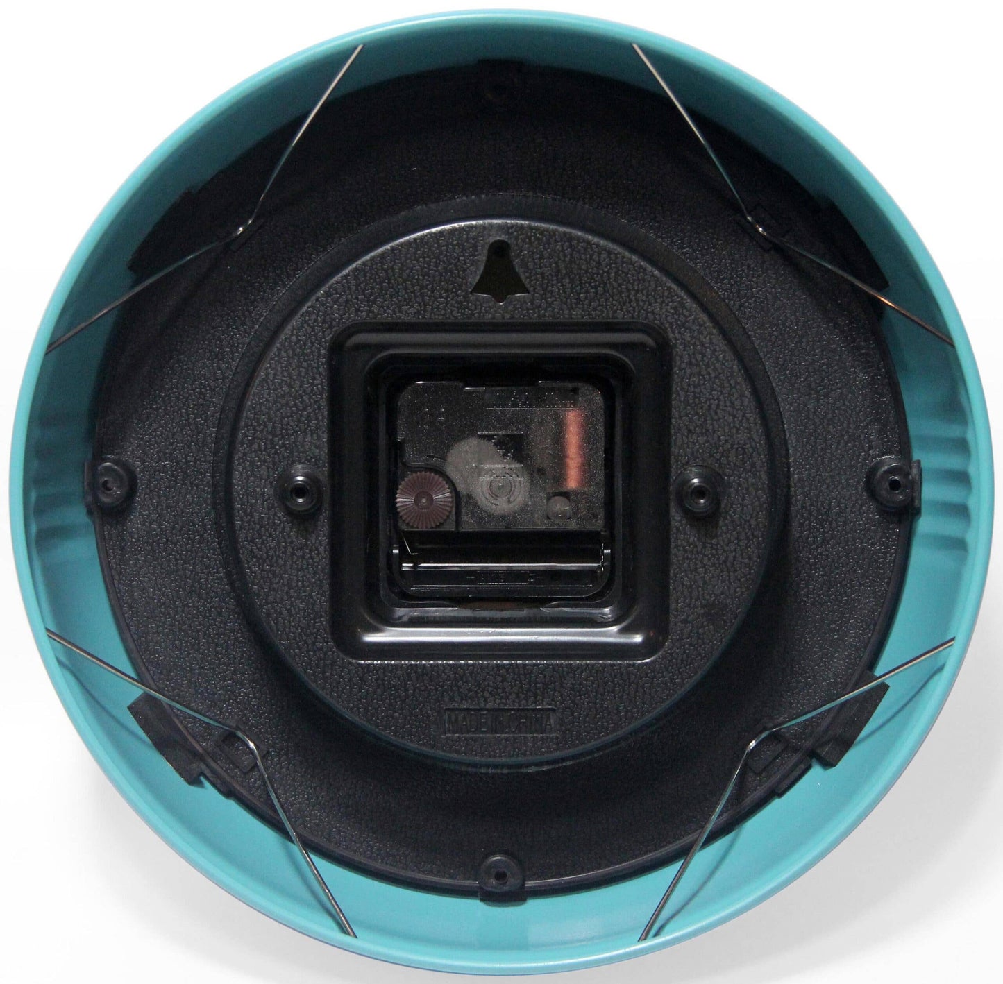 Retro Round Turquoise Indoor Wall Clock