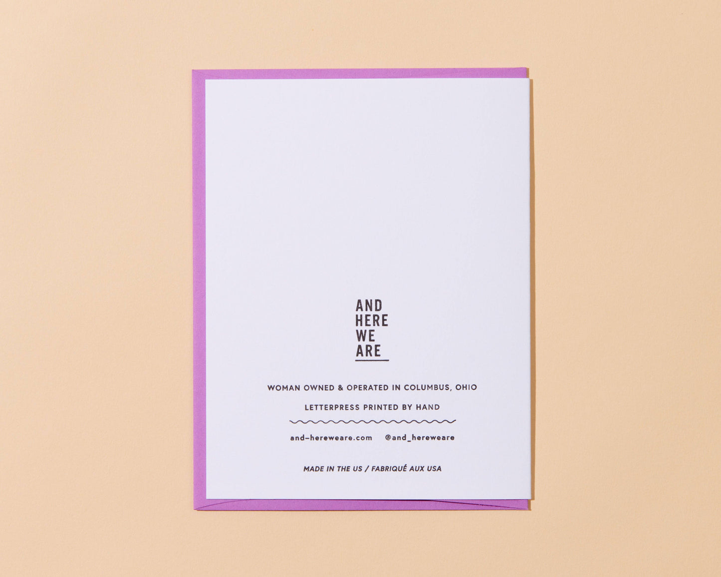 Grape Mom Letterpress Greeting Card - Mother's Day, Foodie