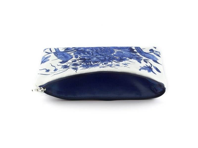 Pouch, Delft Blue Birds