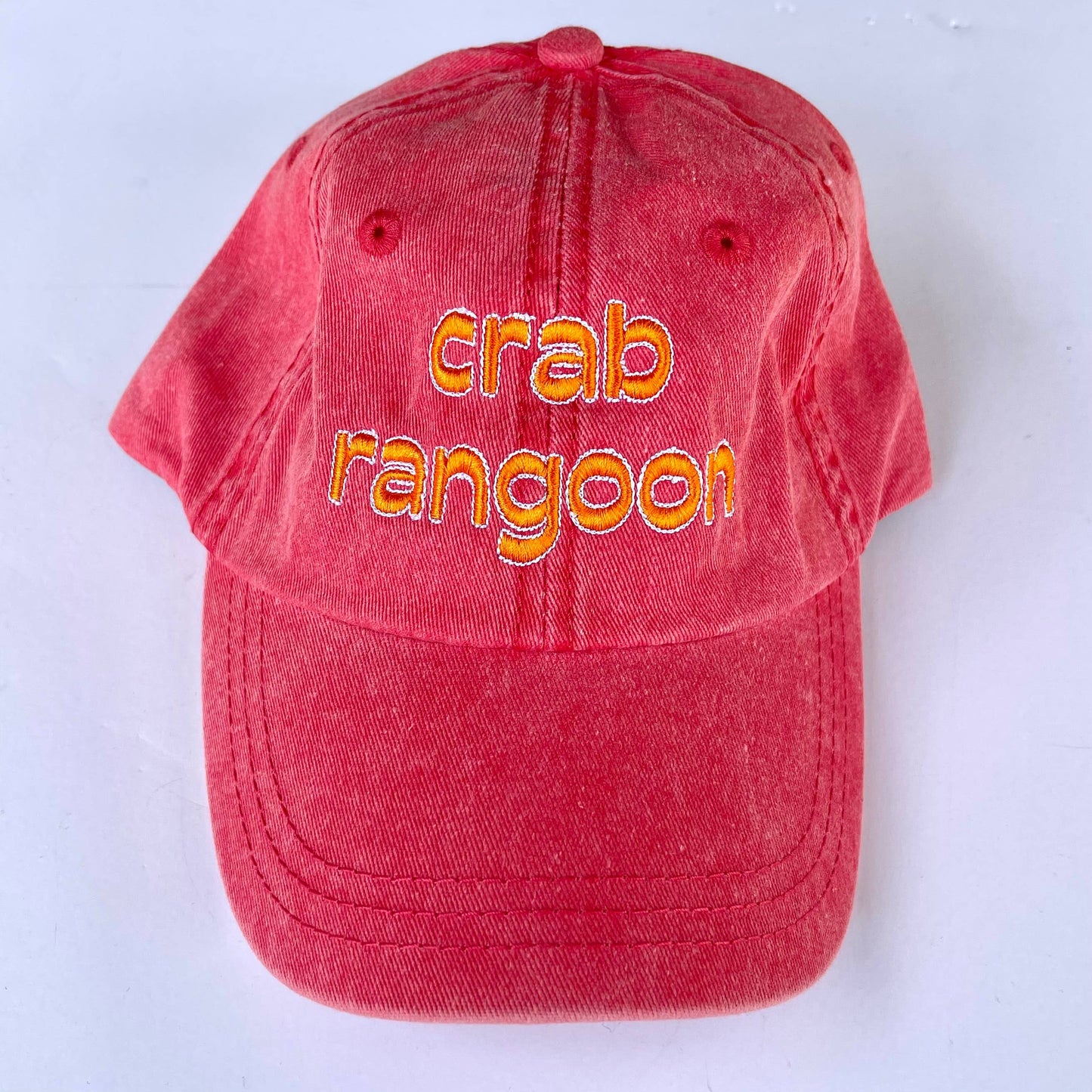 Crab Rangoon foodie chef restaurant Baseball Cap Dad Hat