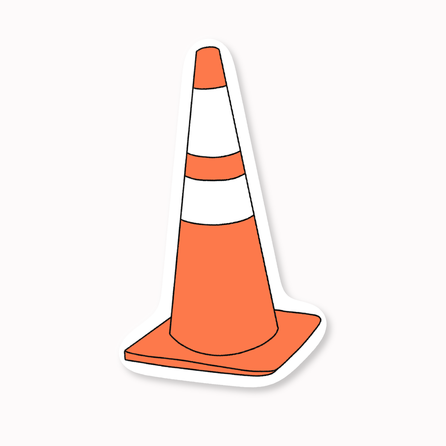 Traffic Cone Sticker