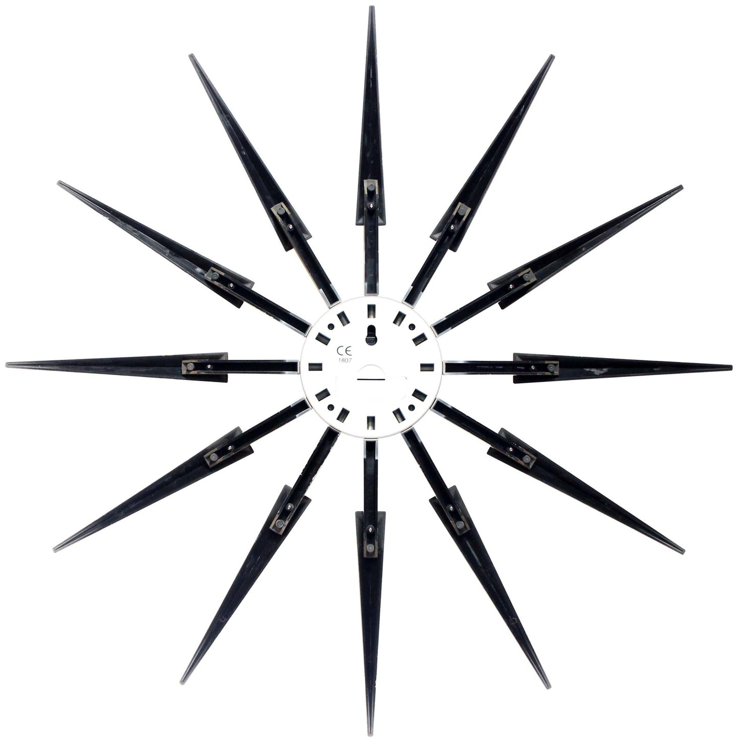 Midcentury/Modern Starburst Tan Wall Clock