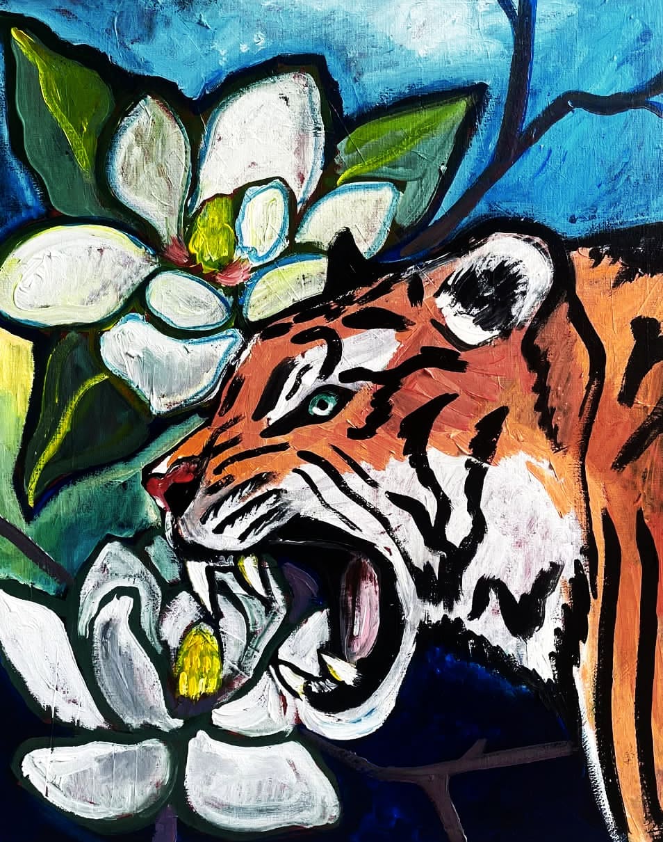 Screaming Tiger Print