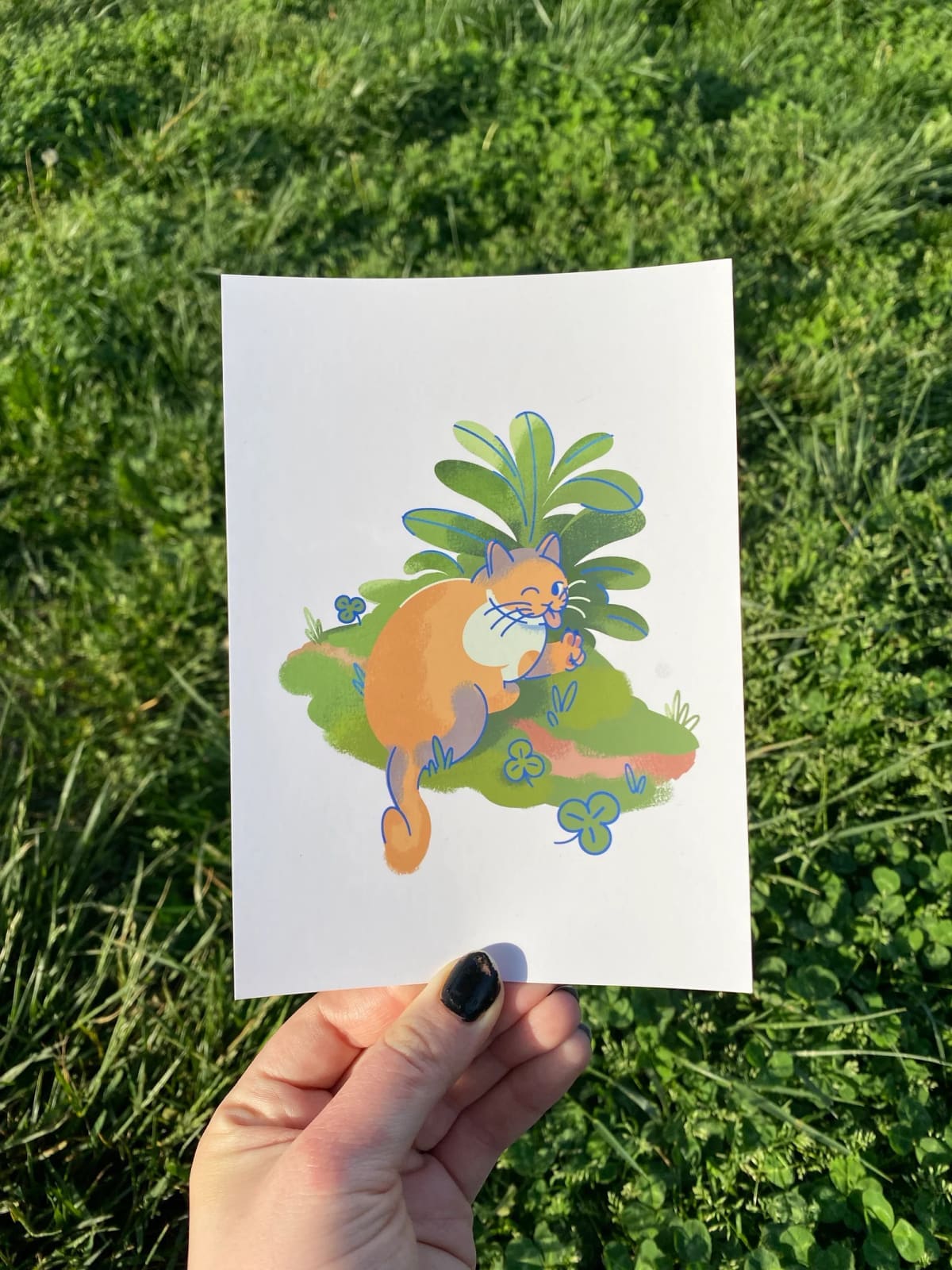 Orange Tabby Print