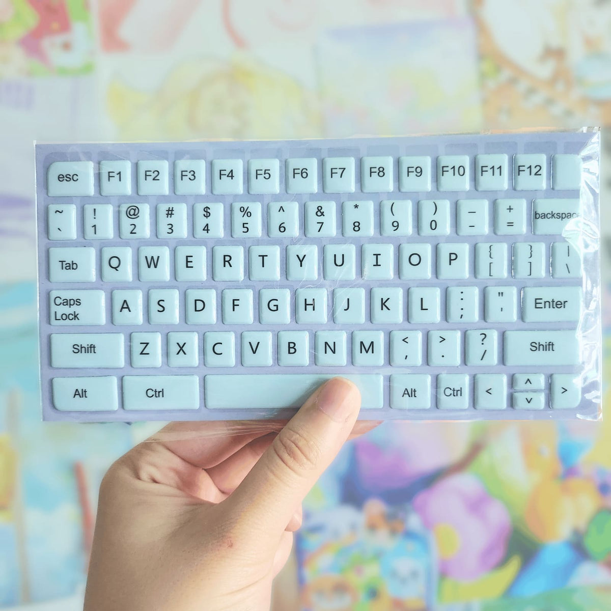 Puffy Keyboard Sticker Sheet