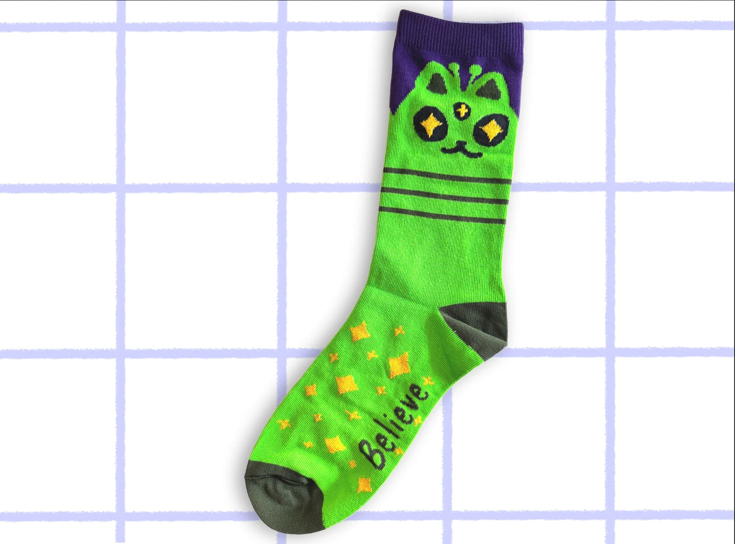 Alien Cat Socks