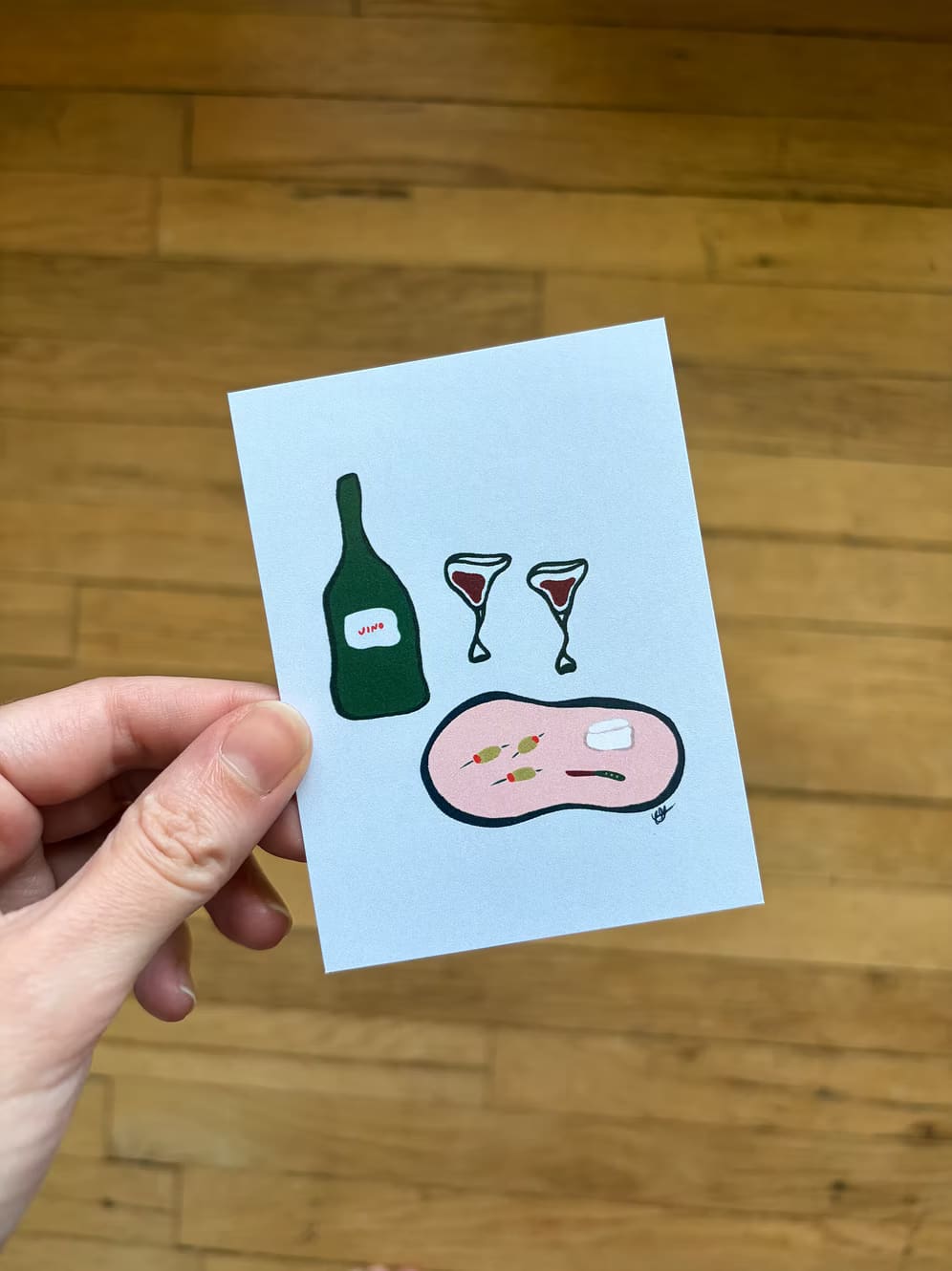Wine and Cheese Mini Print