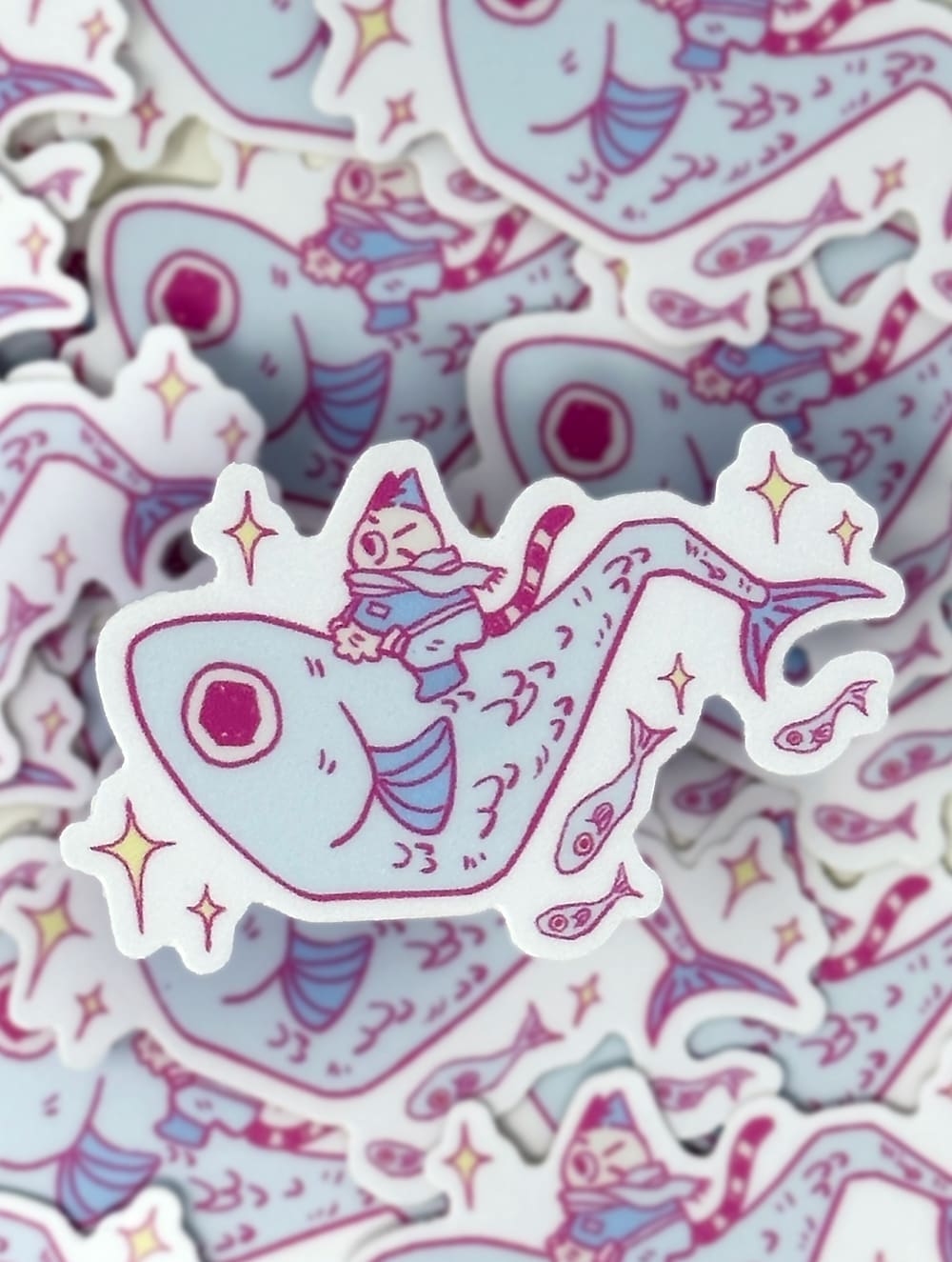 Durphy and Fish Sticker