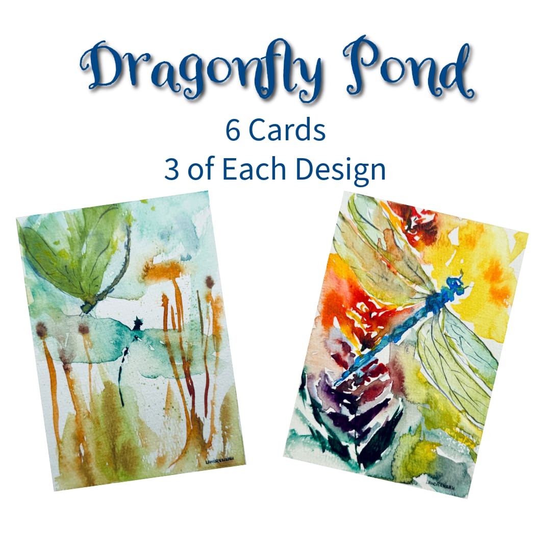 Dragonfly Pond Greeting Card Set