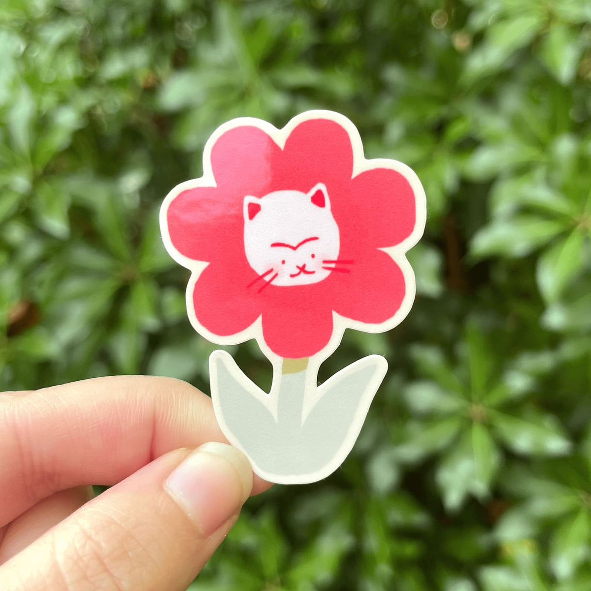 Flower Cat Sticker