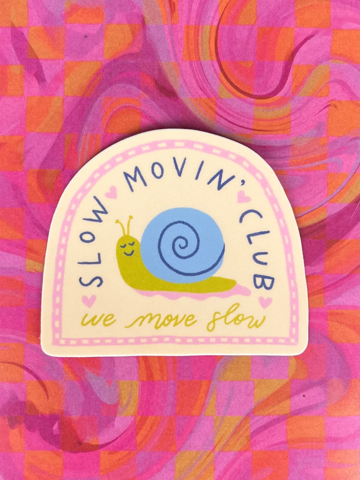 Slow Movin' Club Vinyl Sticker