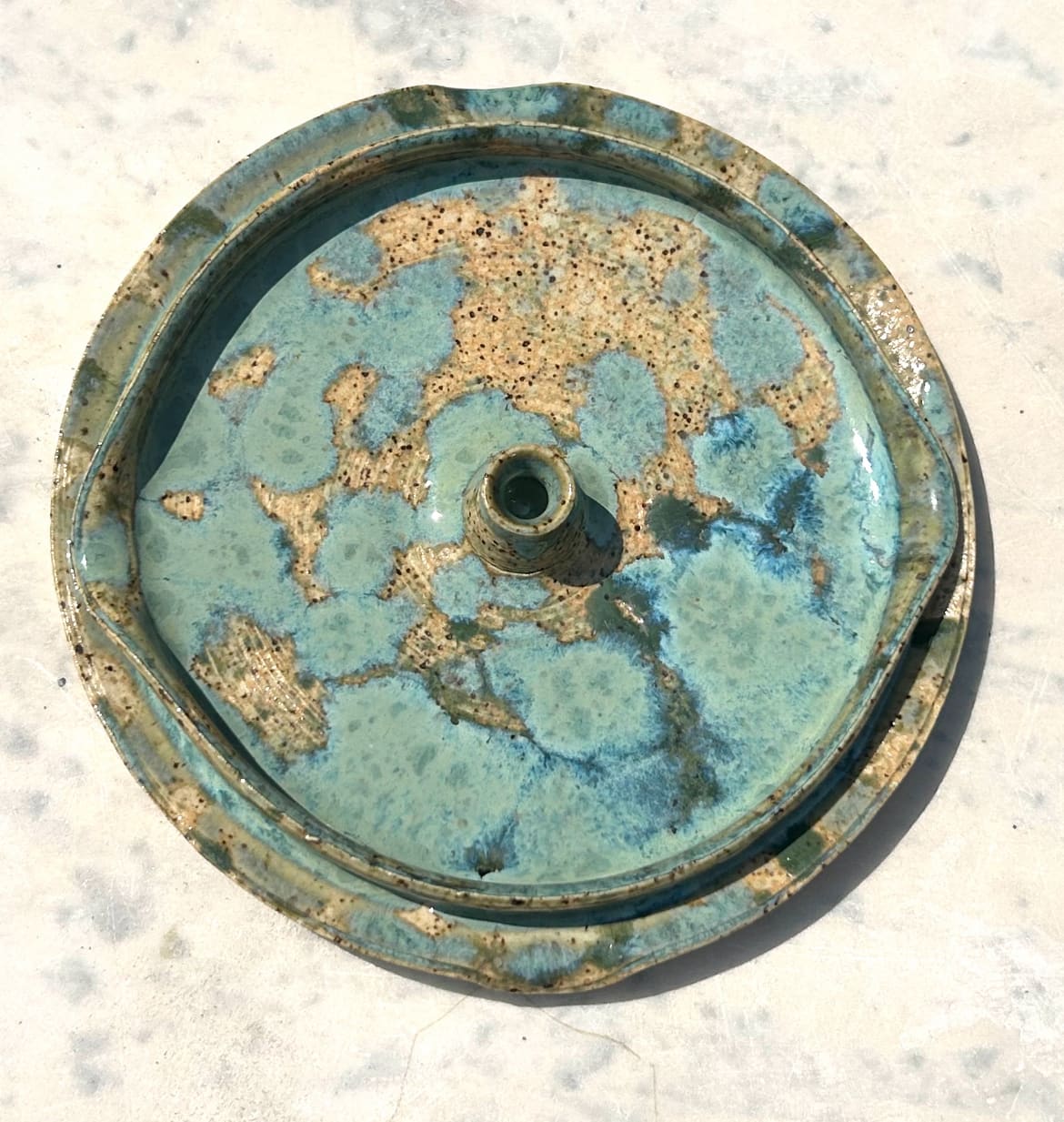 Tide pool incense/candle holder