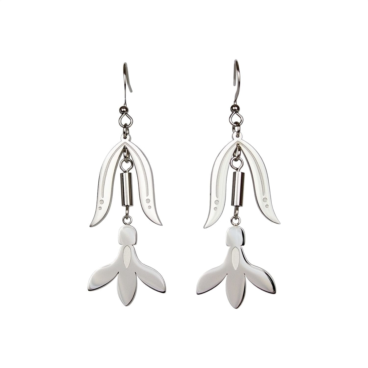 Silver Snowdrop Earrings
