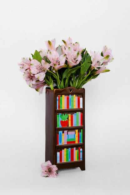 Ceramic Vase, Bookshelf