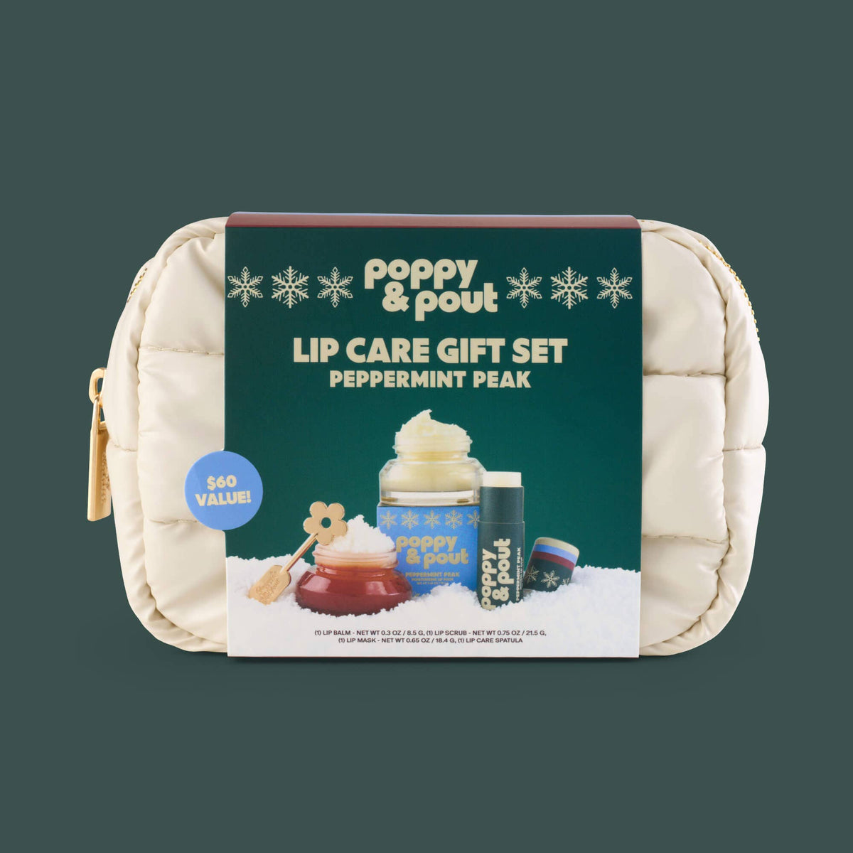 Puffer Bag Gift Set, Retro Ski, Peppermint Peak, Limited Edition