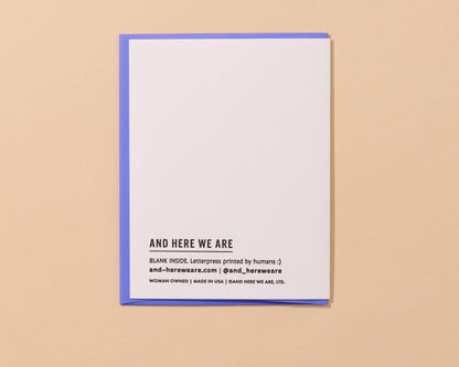 Thank Mew Kitten Letterpress Greeting Card - Cat