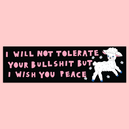 Lamb Bumper Sticker